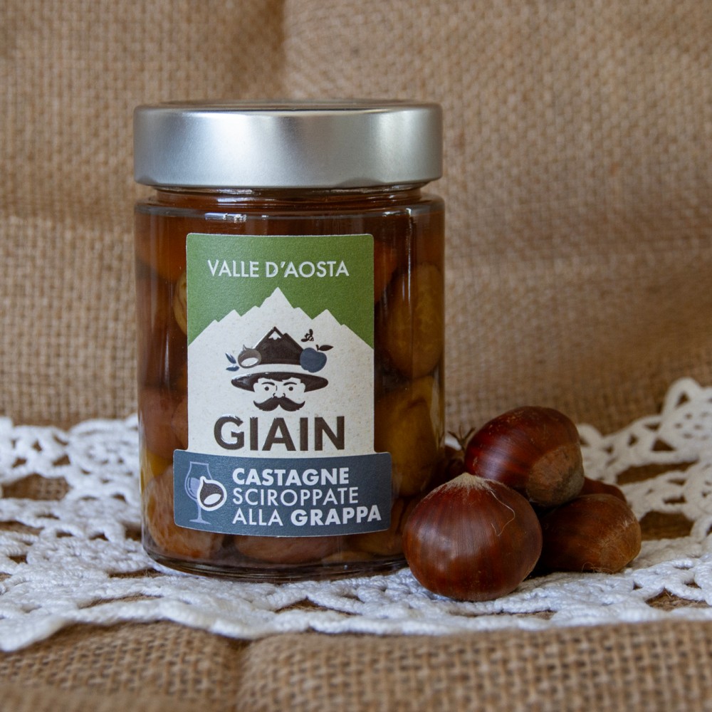 Châtaignes au sirop de grappa 300 g