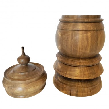 Grolla lisse en noyer valdôtain 44 cm - (pièce unique)