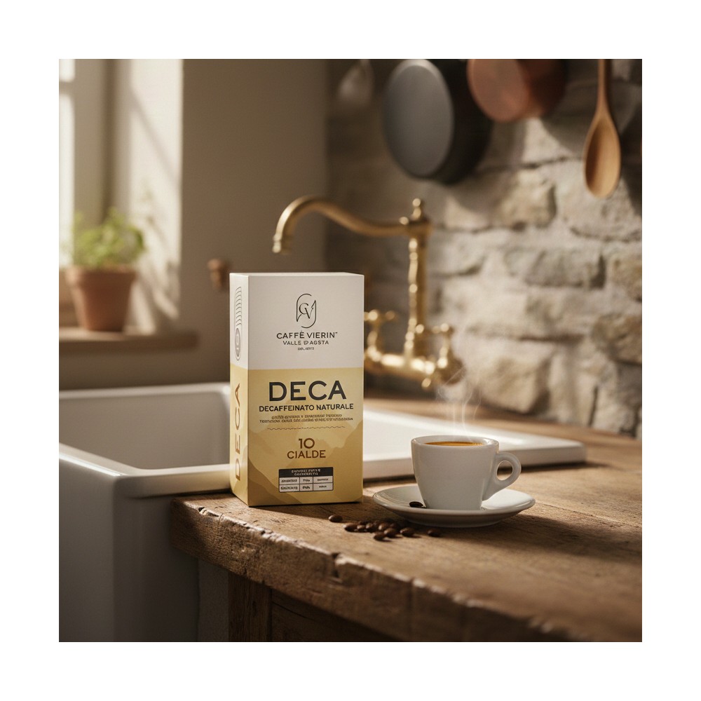 Café décaféiné naturel torréfié au feu de bois (10 capsules)