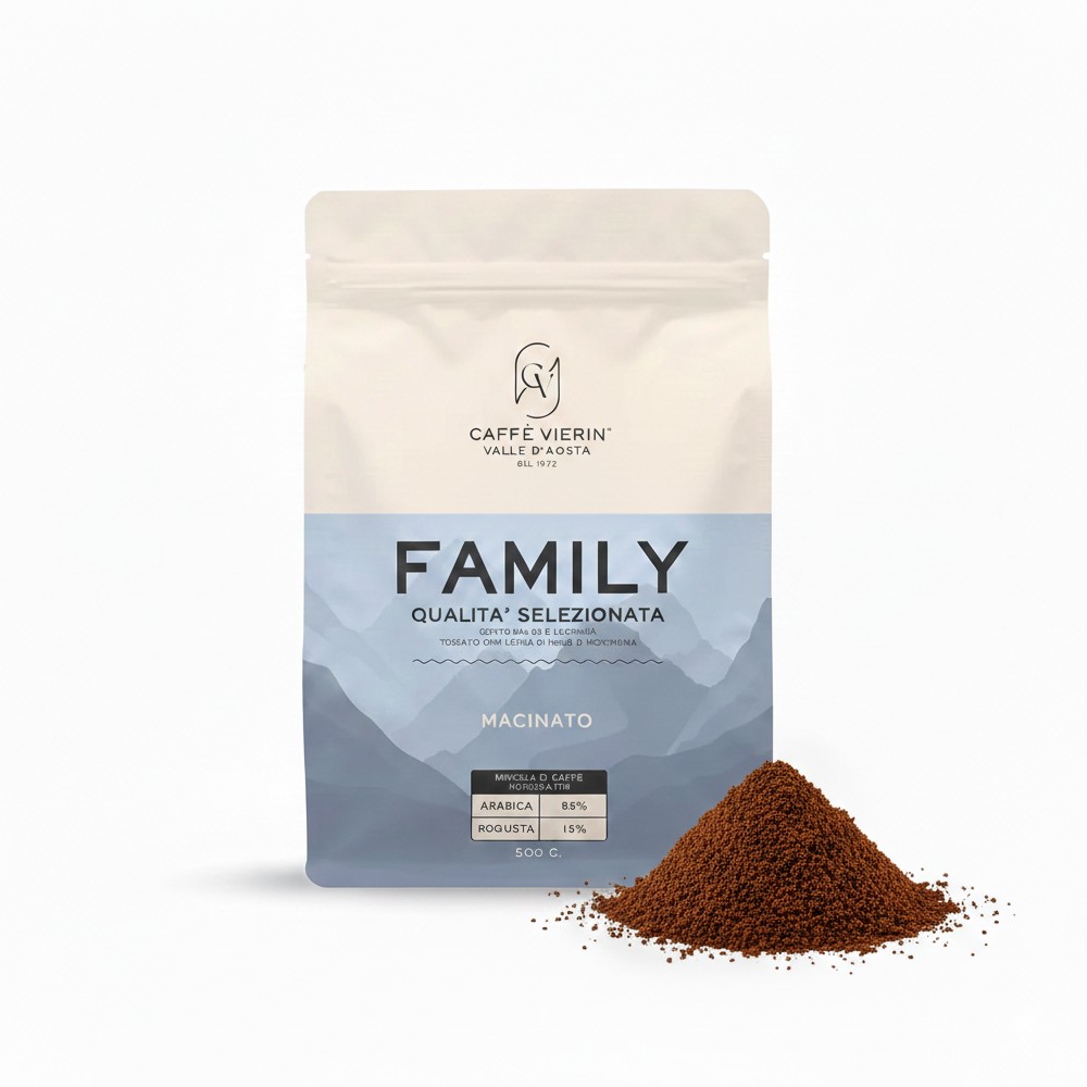 Caffè FAMILY - Café moulu pour cafetière italienne 500 g