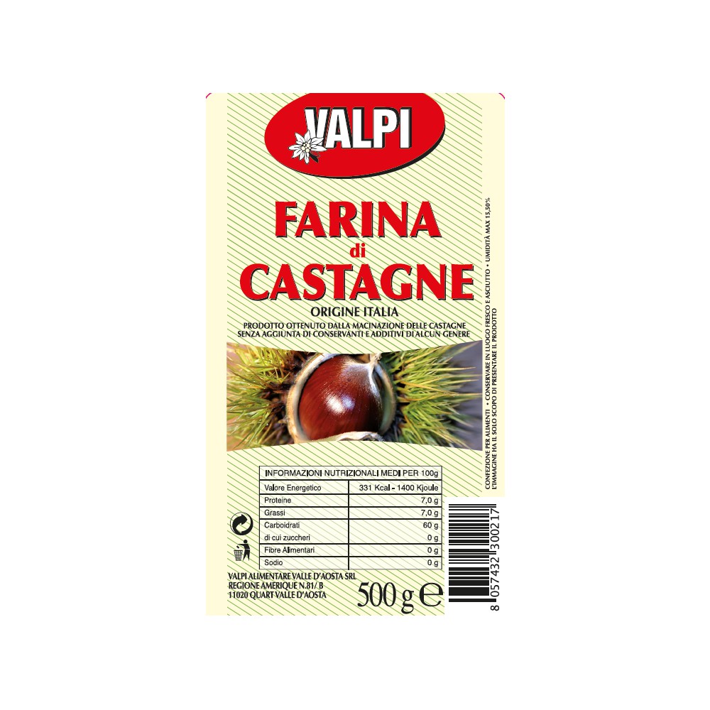 Farina di Castagne due confezioni da 500g