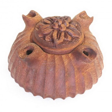 Coppa 4 Becchi in legno di mogano