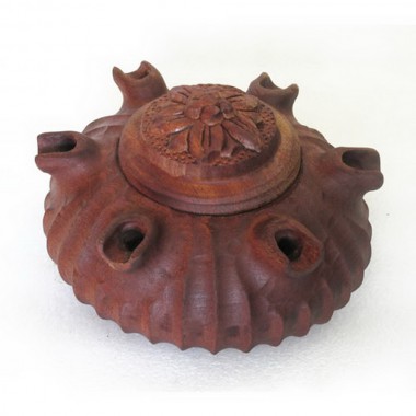 Coppa 6 Becchi in legno di mogano