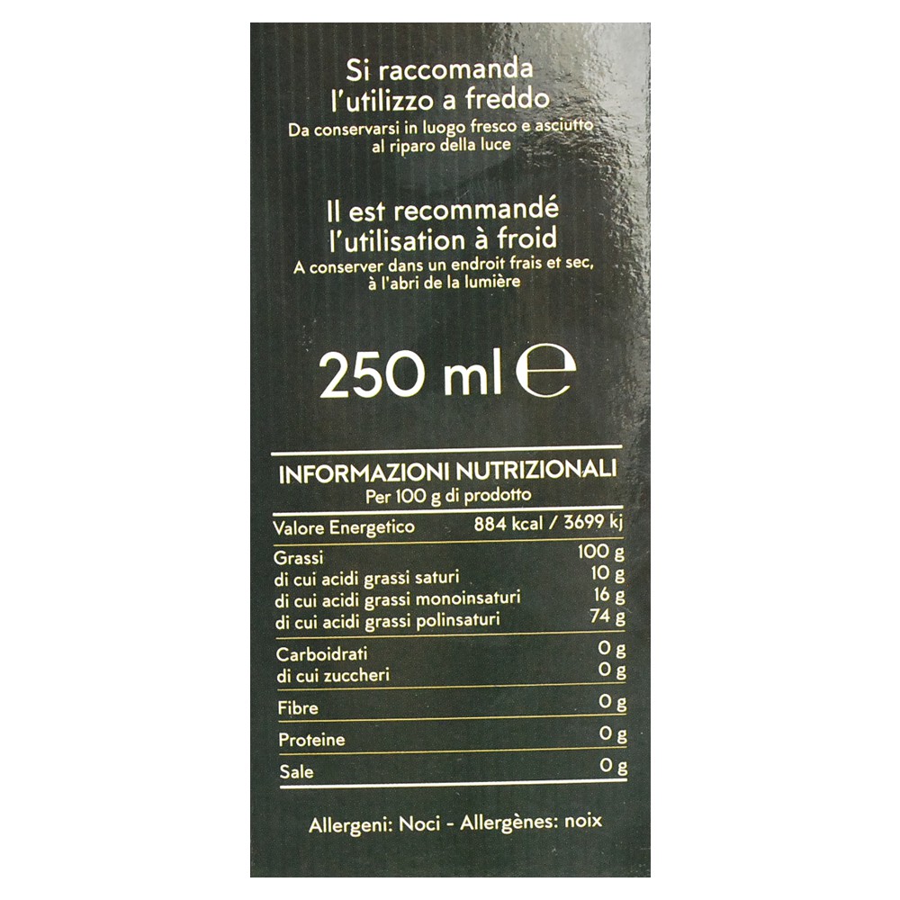 Olio di noci Dinus Donavit 100% valdostano