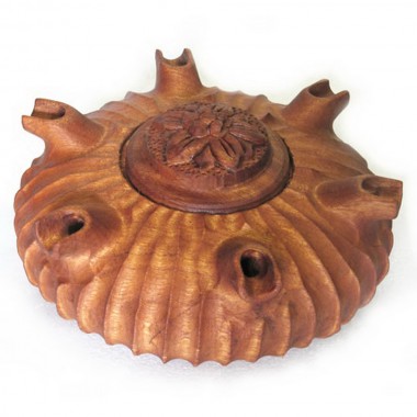 Coppa 6 Becchi in legno di mogano